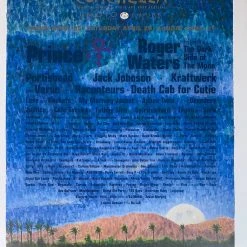 Coachella - 2008 Paul Cutler Promo Poster Indio, CA Prince 1st Ed Lineup