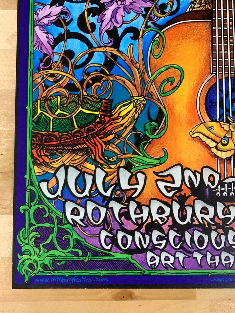 Gig Posters Rothbury - 2009 Michael Everett Poster Conscious Alliance 8 Gig Posters Rothbury - 2009 Michael Everett Poster Conscious Alliance