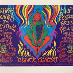 FD/ID 09 Zachary Richard - 1996 Mark Henson Poster Maritime Hall San Fran 1st Gig Posters