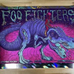Foil Posters Foo Fighters - 2020 Jim Mazza Poster Los Angeles, CA FOIL