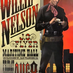Gig Posters MHP 35 Willie Nelson - 1997 Jim Phillips Poster Maritime Hall San Fran 1st