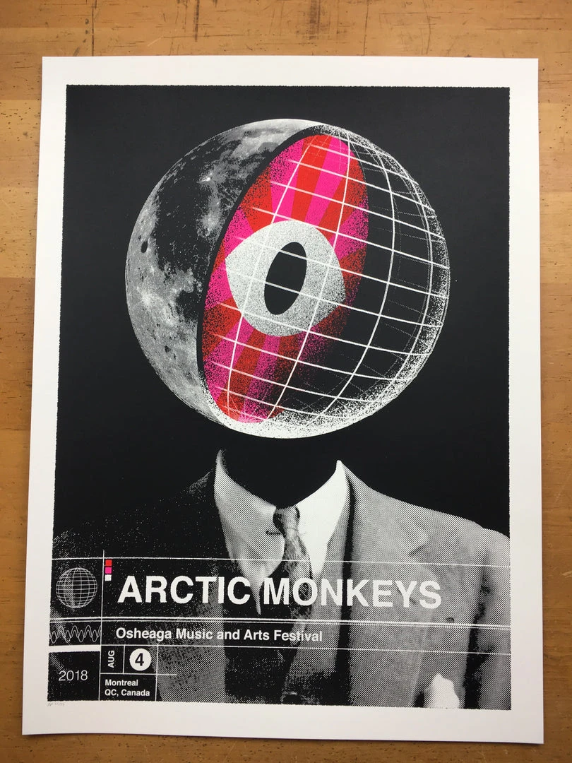Arctic Monkeys - 2018 Delicious Design League Poster Montreal QC, Canada Osheaga 5 Arctic Monkeys - 2018 Delicious Design League Poster Montreal QC, Canada Osheaga