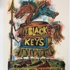 The Black Keys - 2008 Dan Grzeca Poster Boston, MA The Orpheum Gig Posters