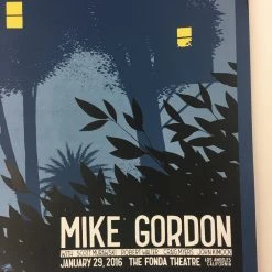 Gig Posters Mike Gordon - 2016 Justin Santora Poster Los Angeles, CA Fonda Theater