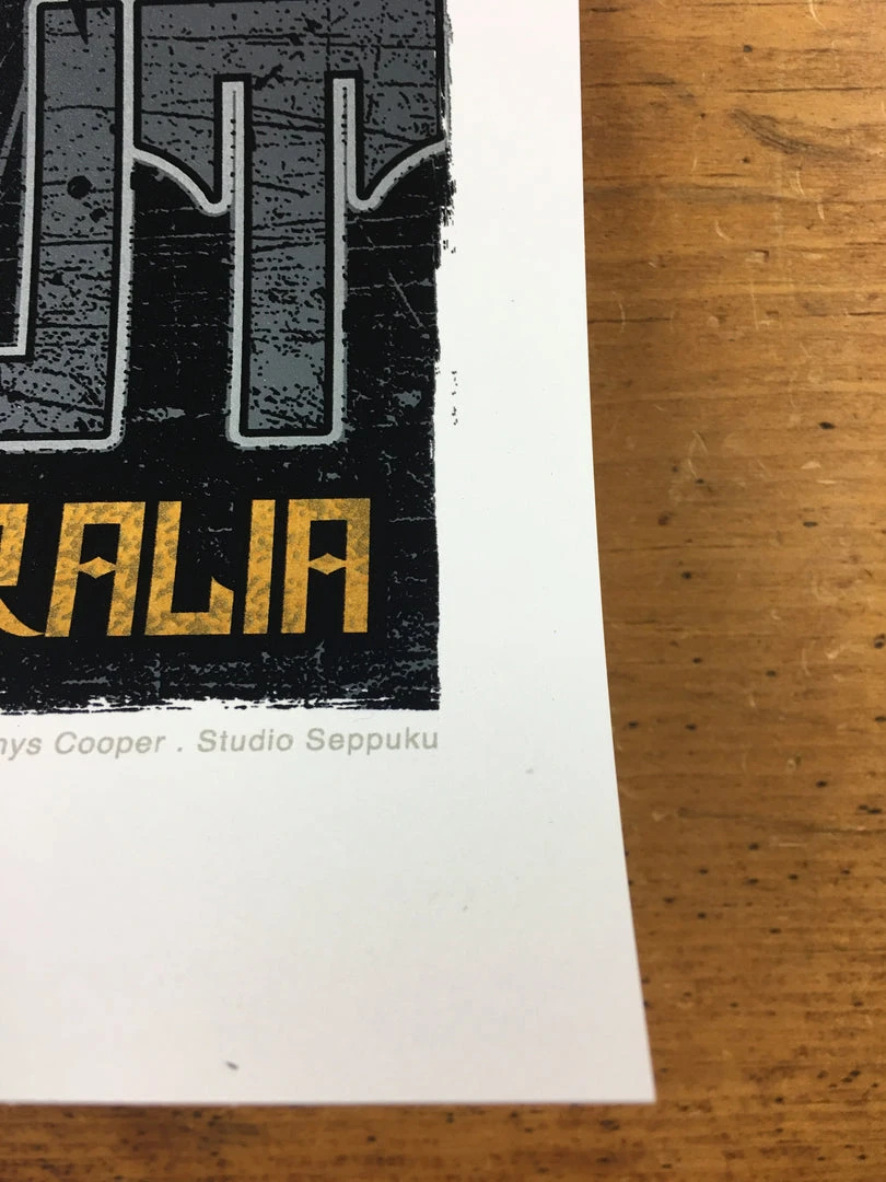 Pearl Jam - 2014 Rhys Cooper Poster Melbourne, AUS Flemington Racecourse 8 Pearl Jam - 2014 Rhys Cooper Poster Melbourne, AUS Flemington Racecourse