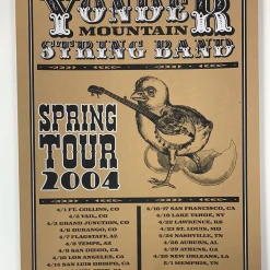 Gig Posters Yonder Mountain String Band - 2009 Jaime Cervantes Poster Spring Tour