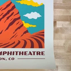 Michael Penda Guster - 2021 Michael Penta Poster Red Rocks Morrison, CO