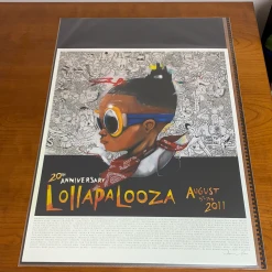Gig Posters Lollapalooza - 2011 Hebru Brantley SIGNED And Numbered Edition Poster #2/500