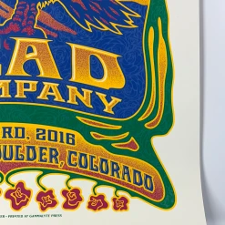 Dead & Company - 2016 Dave Hunter Poster Boulder, CO 7/3 Summer Tour Colorado