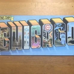 Greetings From Chicago - Fug Screen FugScreens Studios Poster Logan Square Mural