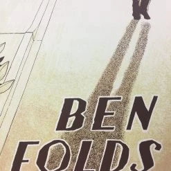 Ben Folds - 2015 Justin Santora Poster Chicago, IL Park West