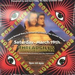 Roky Erickson - 2005 Kevin Phillips Poster Austin, TX Threadgill's Gig Posters