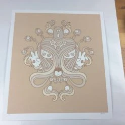 Art Prints Untitled (Tan Psych) - 2008 Mike Budai Poster Art Print