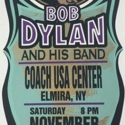 Bob Dylan - 2002 Mark Arminski Poster Elmira, NY Coach USA Center