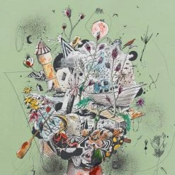 #32 - 2017 Collin Van Der Sluijs Poster/print 1/3 HPM Original Hand Painted Original Artwork