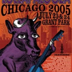 Chicago, IL Lollapalooza - 2005 Frank Zepponi Deluxe Creative Poster Print Chicago