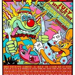 Lollapalooza - 2016 Frank Kozik Poster Chicago, IL Grant Park