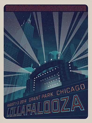 Tim Andedrson Chicago, IL Lollapalooza - 2014 Tim Anderson Poster Show Edition Chicago 3 Tim Andedrson Chicago, IL Lollapalooza - 2014 Tim Anderson Poster Show Edition Chicago