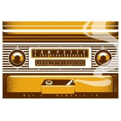 Tom Petty - 2017 Dan Stiles Poster Memphis, TN 40th Anniversary Tour Gig Posters