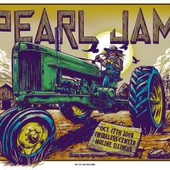 Pearl Jam - 2014 Ian Williams Poster Moline, IL I Wireless Gig Posters