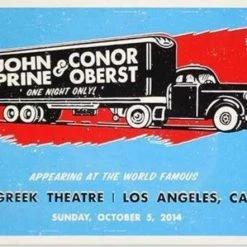 Sold Out Posters John Prine - 2014 Poster Los Angeles, CA Greek Theatre Gig Posters