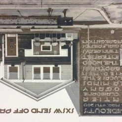 SXSW Send Off Party - 2013 Dan MacAdam Crosshair Poster Chicago, IL The Hideout