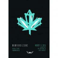 Sold Out Posters Mumford & Sons - 2015 Poster Edmonton, AB Rexall Place