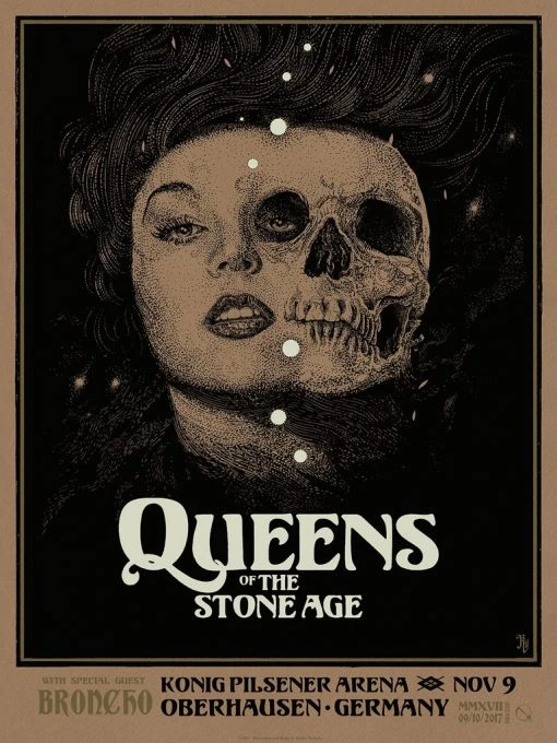 Queens Of The Stone Age - 2017 Richey Beckett Poster Oberhausen, DEU AP