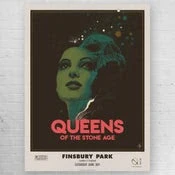 Queens Of The Stone Age - 2018 Richey Beckett Poster London VARIANT Finsbury Par